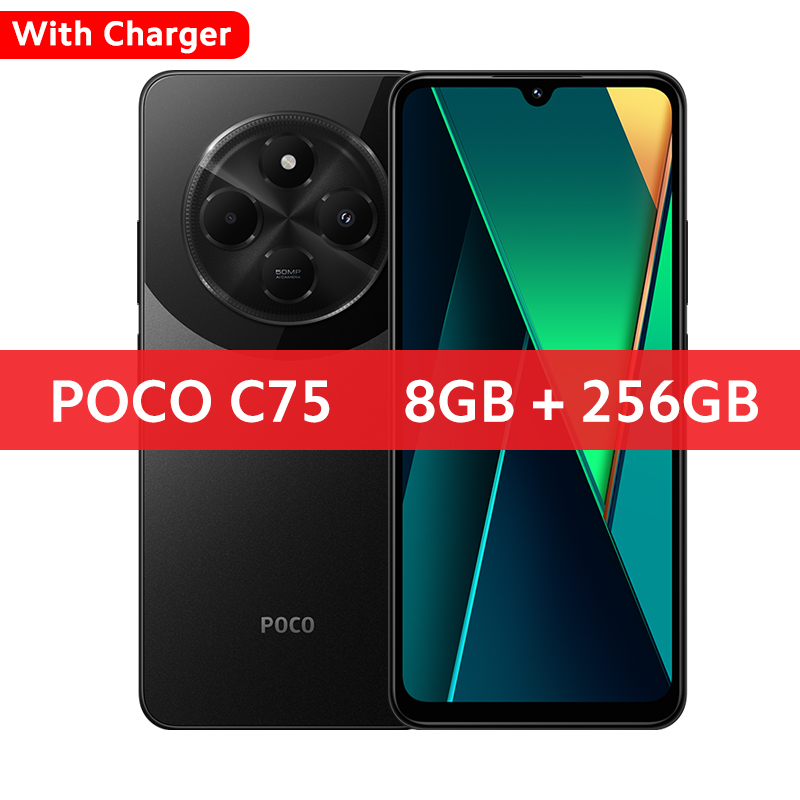 POCO C75 グローバルバージョンスマートフォン NFC 128GB 256GB 6.88