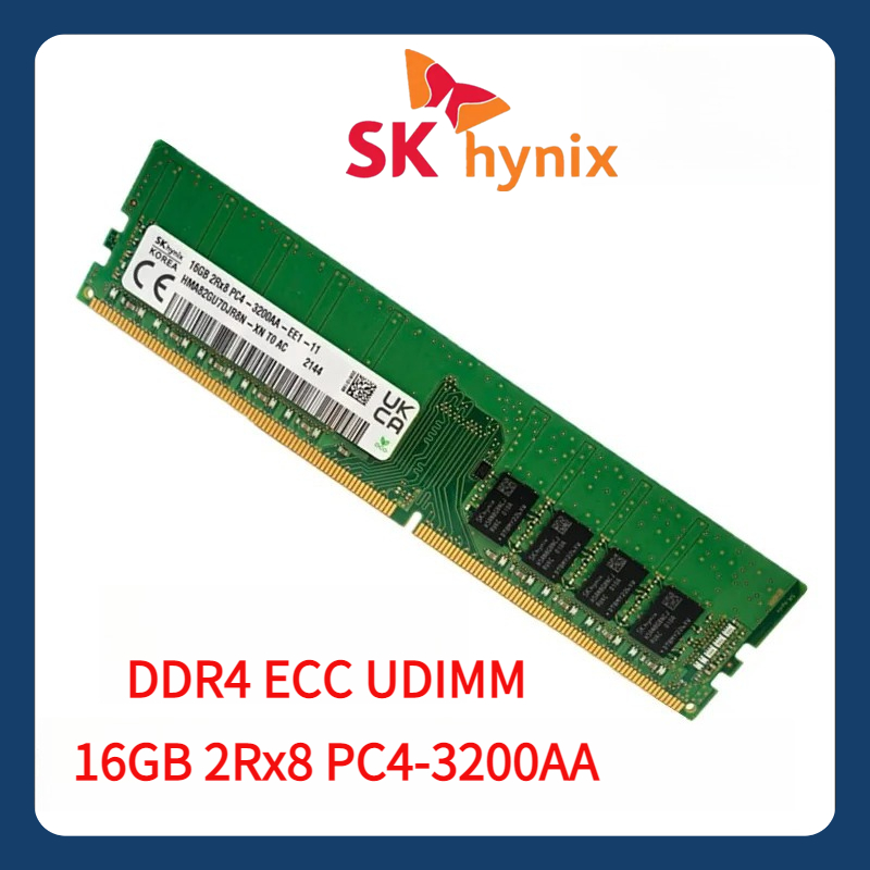 SK hynix 16GB 2Rx8 PC4 3200AA DDR4 3200MHz Pure ECC UDIMM 16G RAM