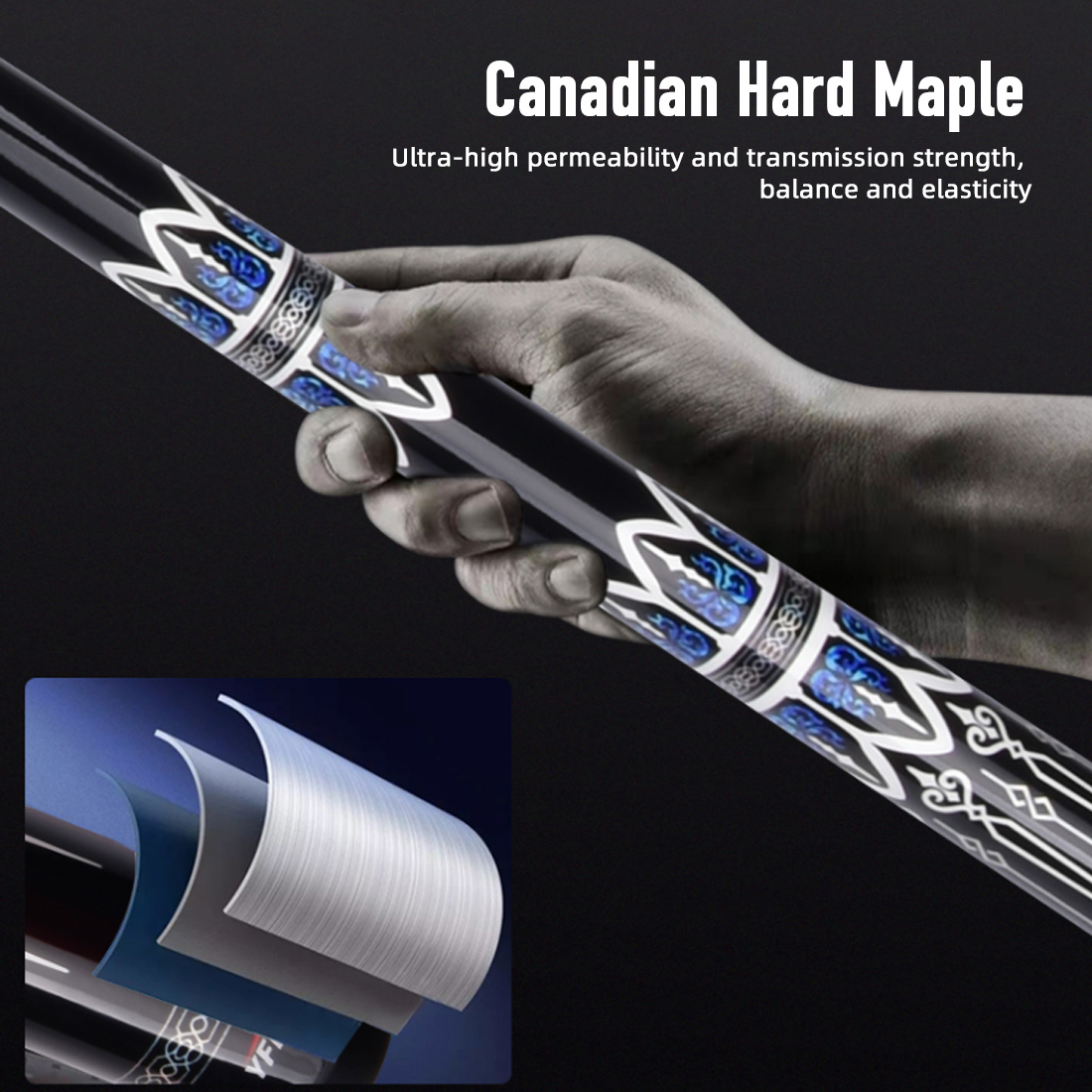 YFen Series Carbon Fiber Pool Cue Stick Professional Billiards