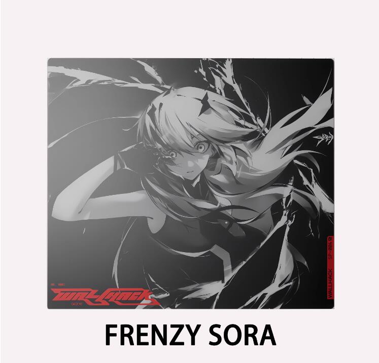 WALLHACK Frenzy SORA DRIFT SORA ARCADE TWINS glass mouse pad