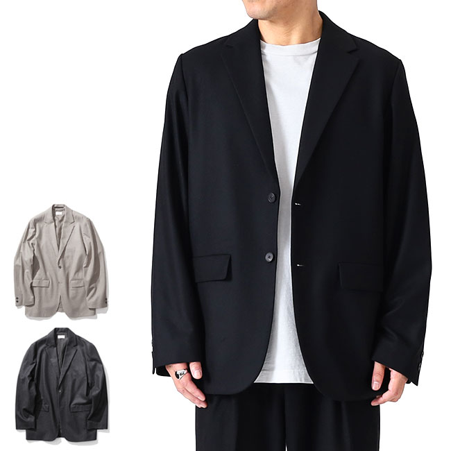 ATON エイトン メリノウール フランネル テーラードジャケット 0900