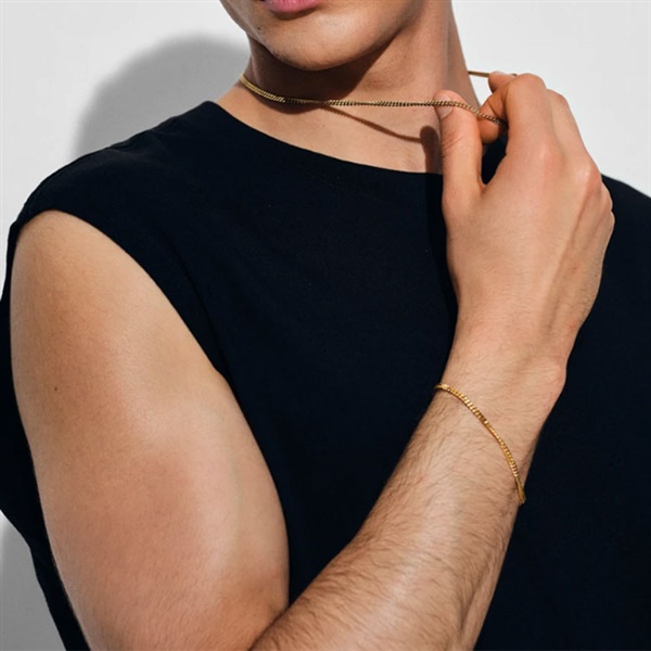 TOMWOOD トムウッド Curb Bracelet M Gold ゴールド チェーン