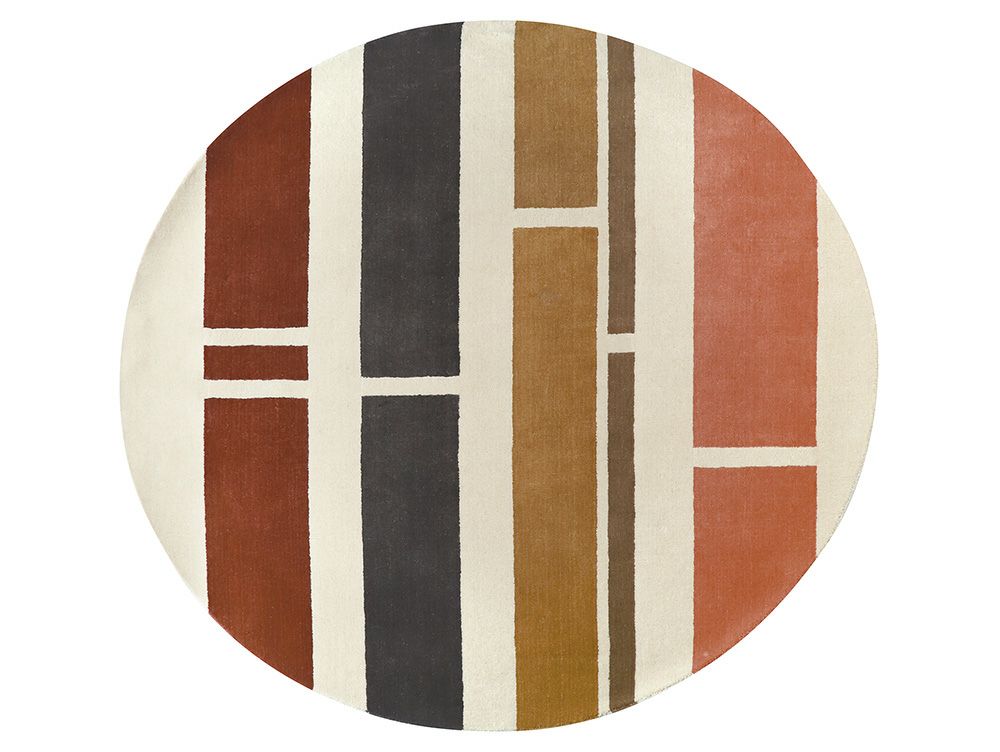 定価17万】RUGVISTA 形 サークル ウール ラグ 絨毯 225cm｜定価17万