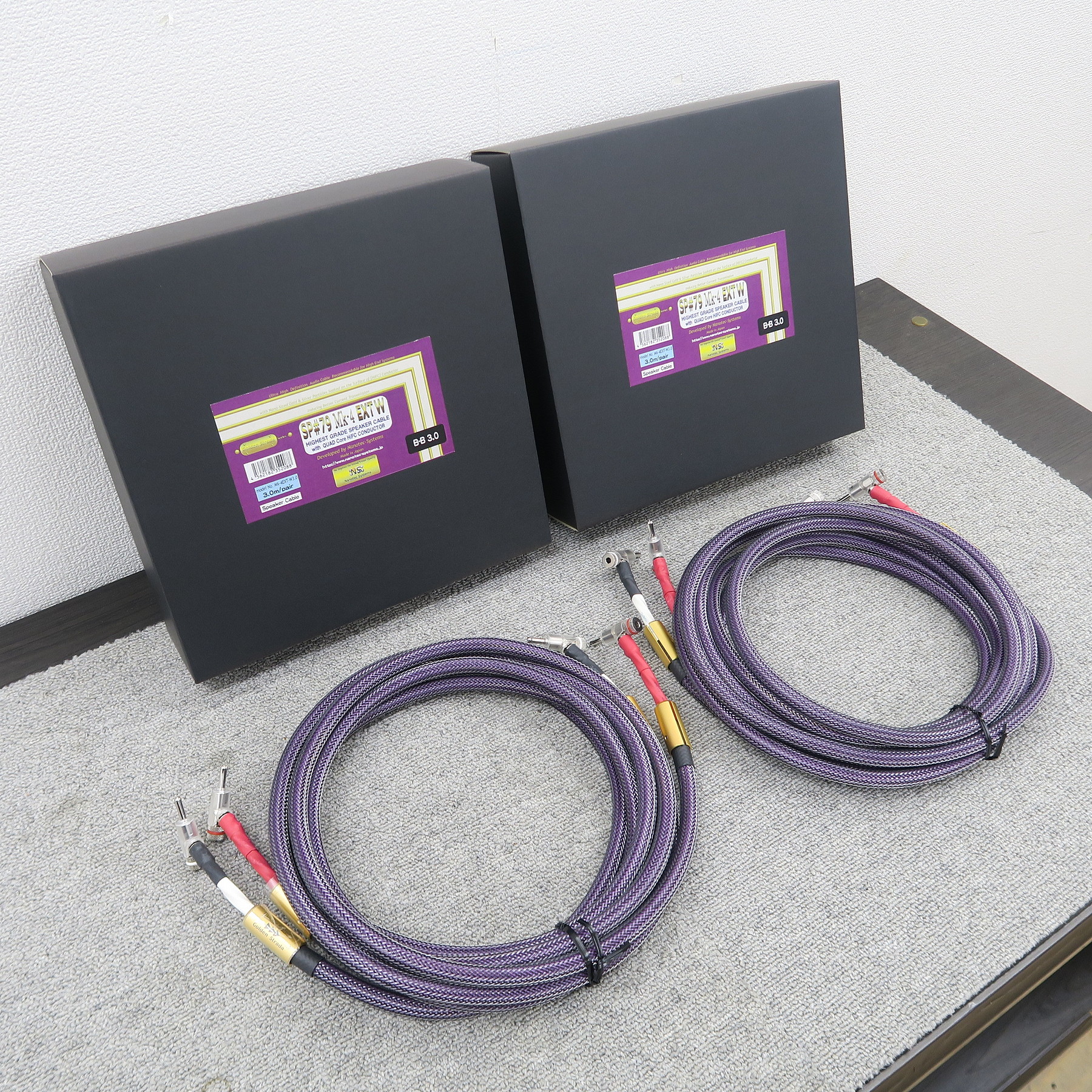 Aランク】Nanotec Systems SP#79 Mk-4 EXT W 3.0m スピーカーケーブル