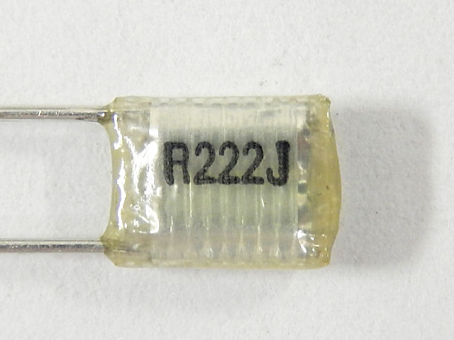 フィルムコンデンサー 2200pF50V ルビコンF2D: 受動部品 秋月電子通商