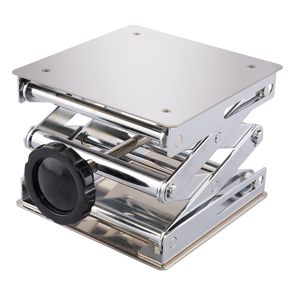 6-448-10 ラボラトリージャッキ 150×150 ノブ式 030-N004 【AXEL