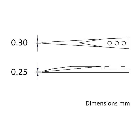 6-7909-12 セラミックチップピンセット 72MZ 【AXEL】 アズワン