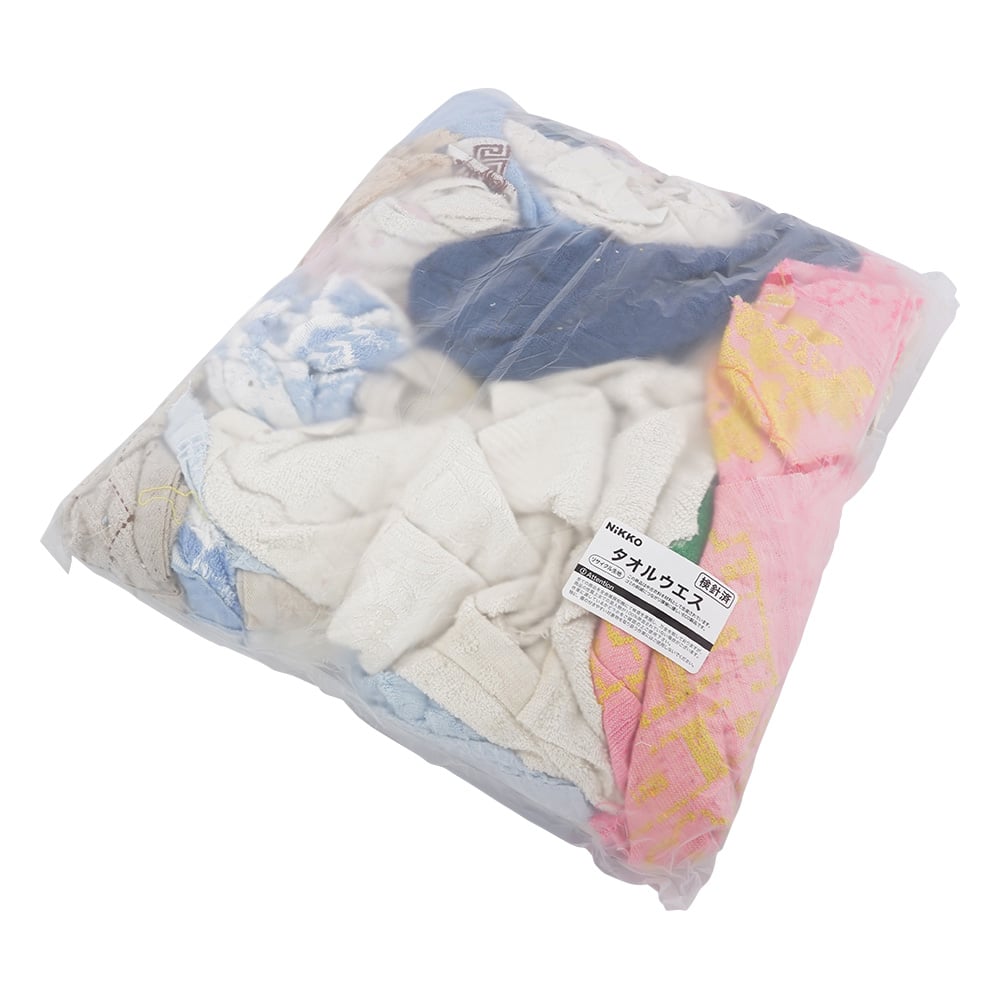 3-1820-31 タオルウエス 色付き バラ 2kg W0212 【AXEL】 アズワン