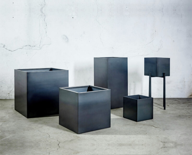 黒皮鉄プランターカバーシリーズ - aizara