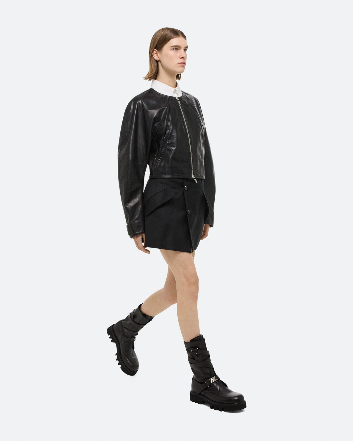 Helmut Lang Articulated Leather Jacket | HELMUTLANG.COM
