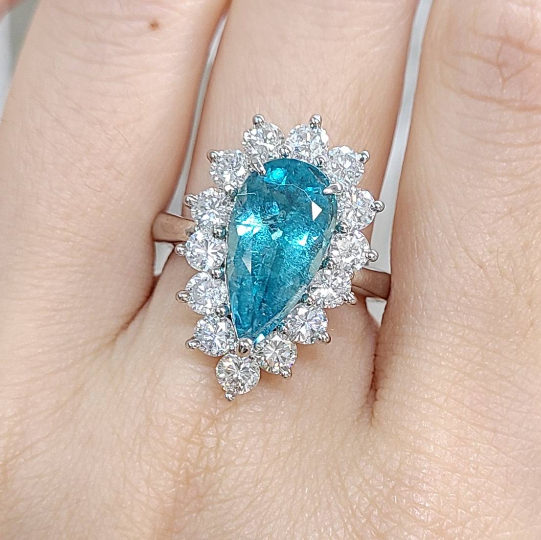 非加熱 ノーヒート ブラジル産 ネオンブルー 3.47ct 天然パライバ