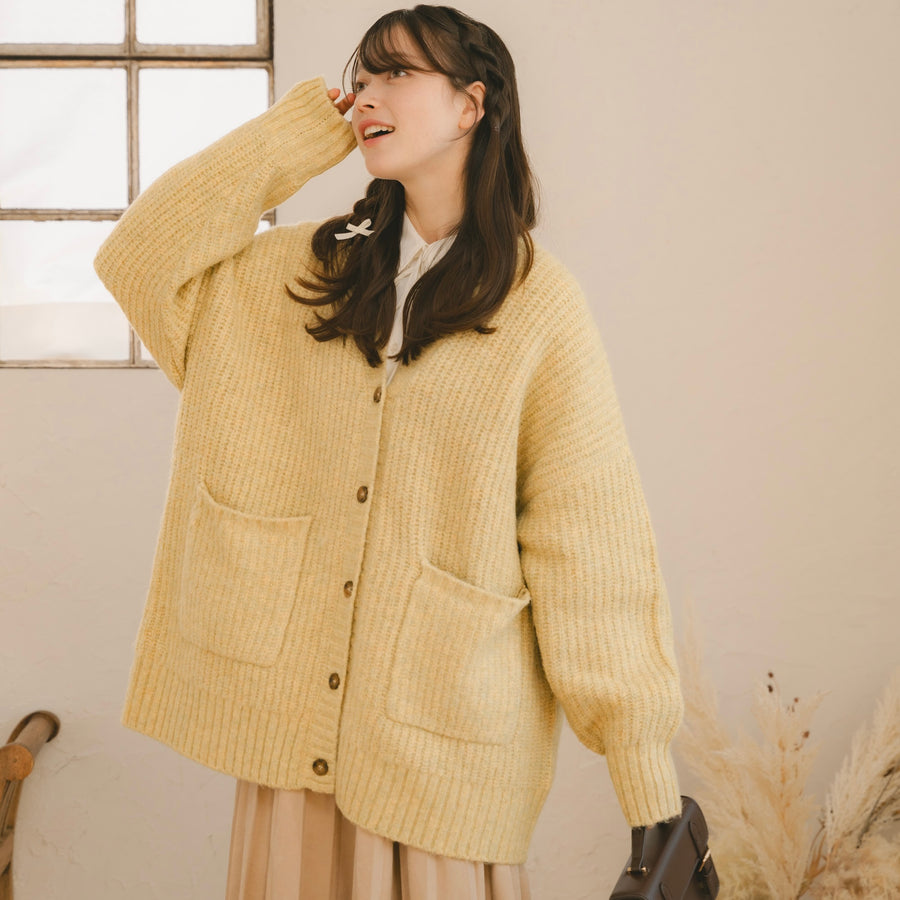 メランジオーバーサイズカーディガン – amr.