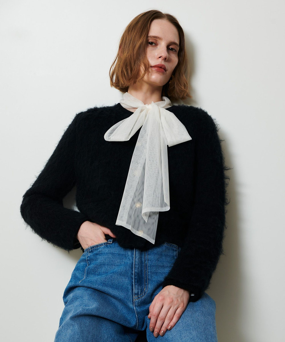 シャギーニットカーディガン|allureville OFFICIAL SITE / ONLINE SHOP