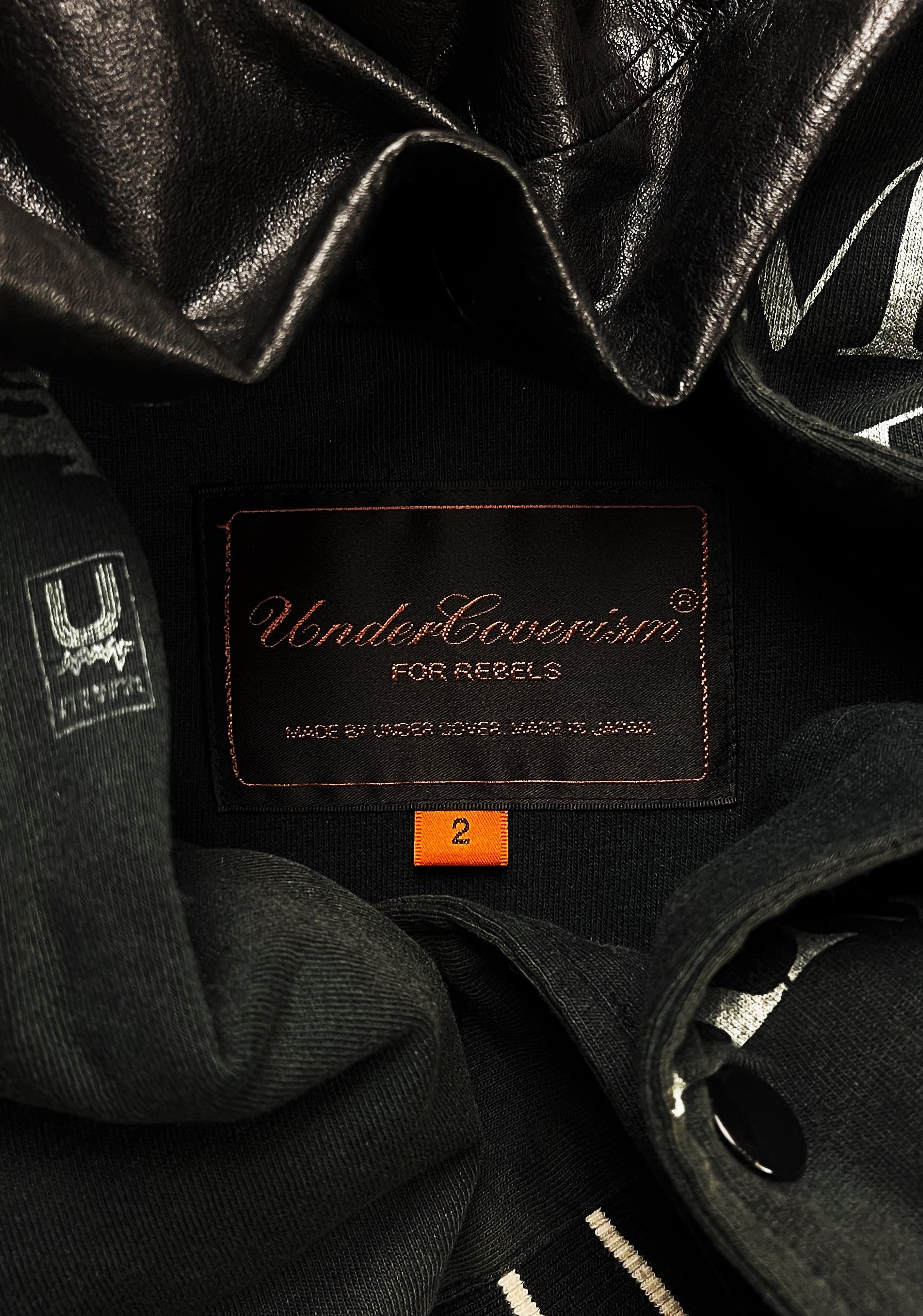 SS2006 Undercover Klaus Leather/Cotton Varsity Jacket – Alex Maxamenko