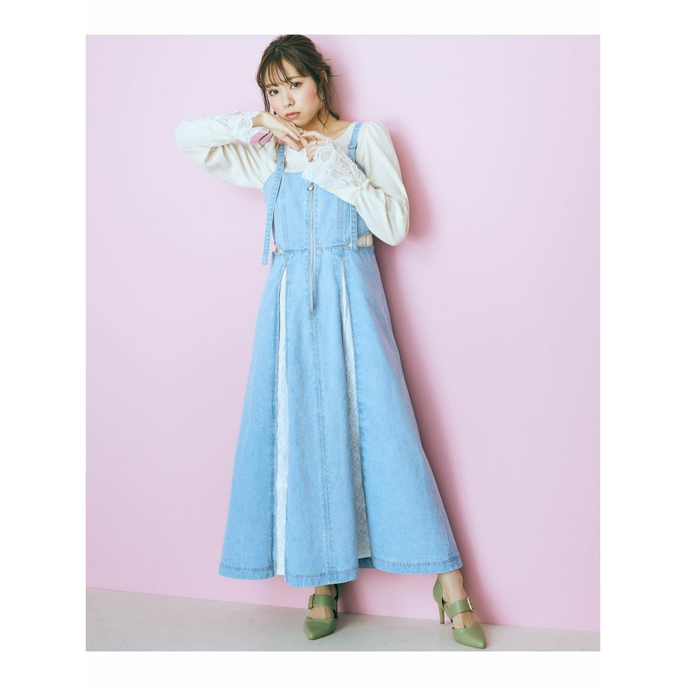 デニムジャンパースカート 大きいサイズ marun BEN0124A0003