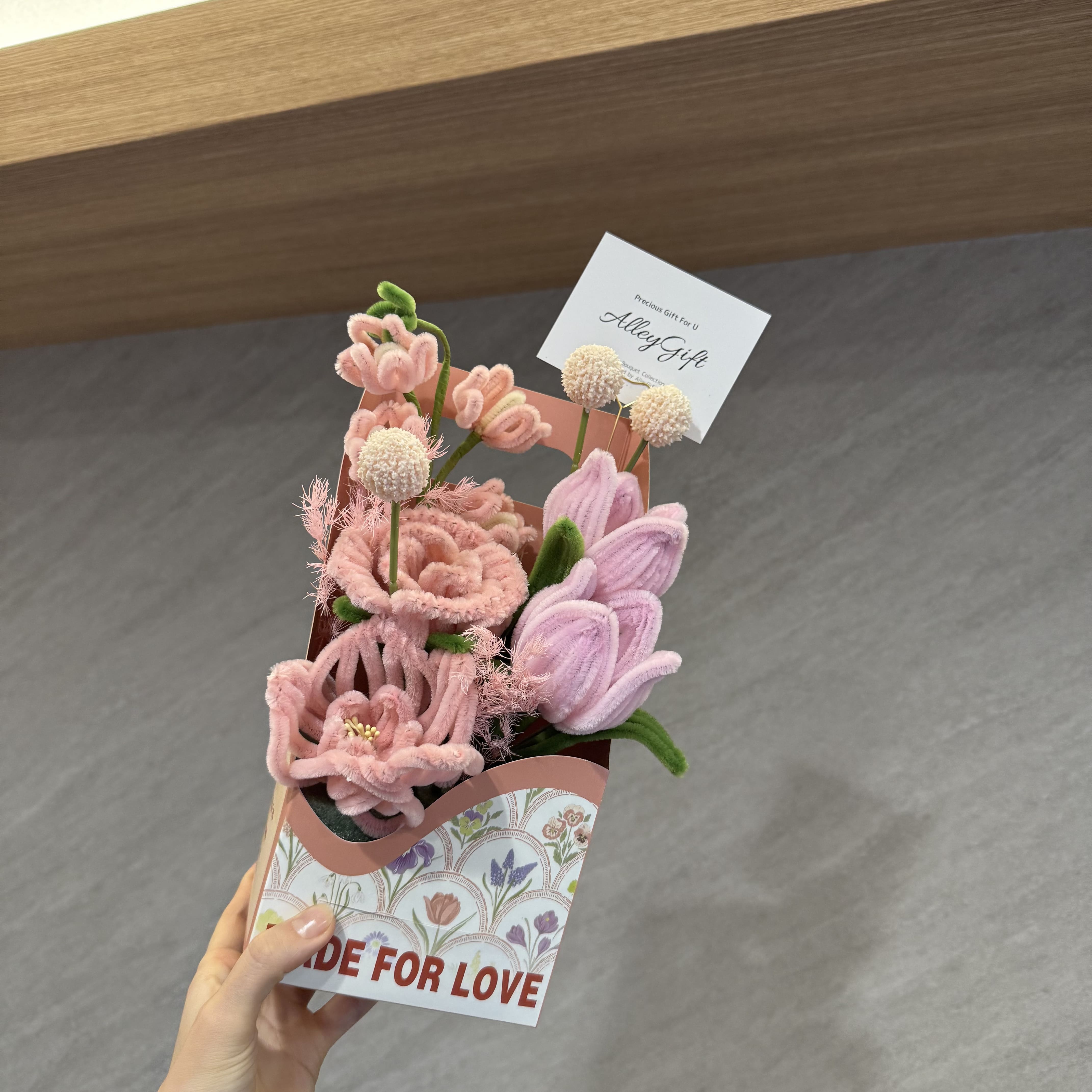 モールフラワー花束 | Pipe Cleaner Flower – AlleyGift