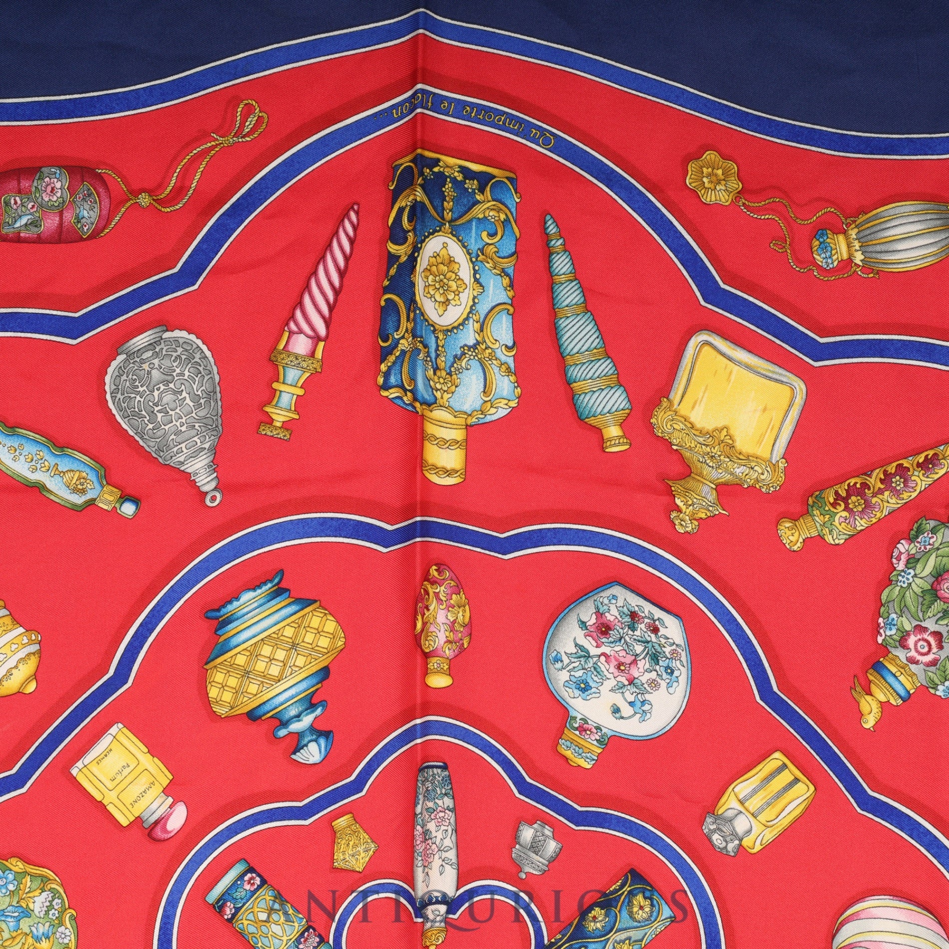 エルメス スカーフ カレ90 香水瓶 SILK100% | 東京銀座のヴィンテージ