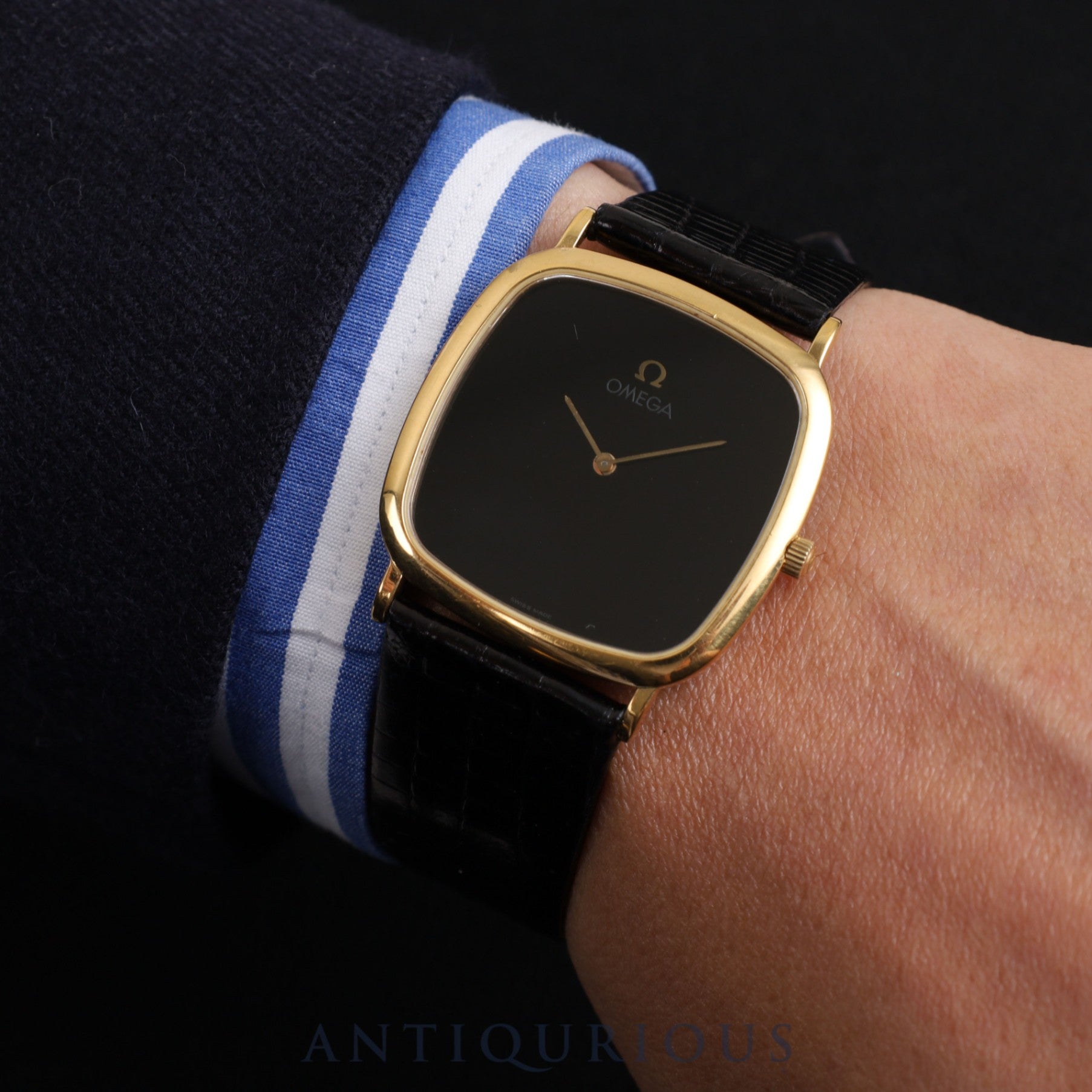 オメガ デ・ヴィル 195 077.2 クォーツ Cal.1378 GP 革 純正尾錠（GP