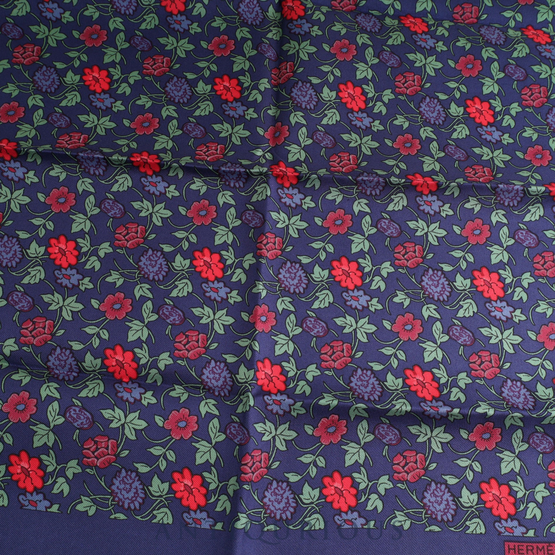 エルメス スカーフ カレ45 花柄 ボタニカルフラワー SILK100% | 東京