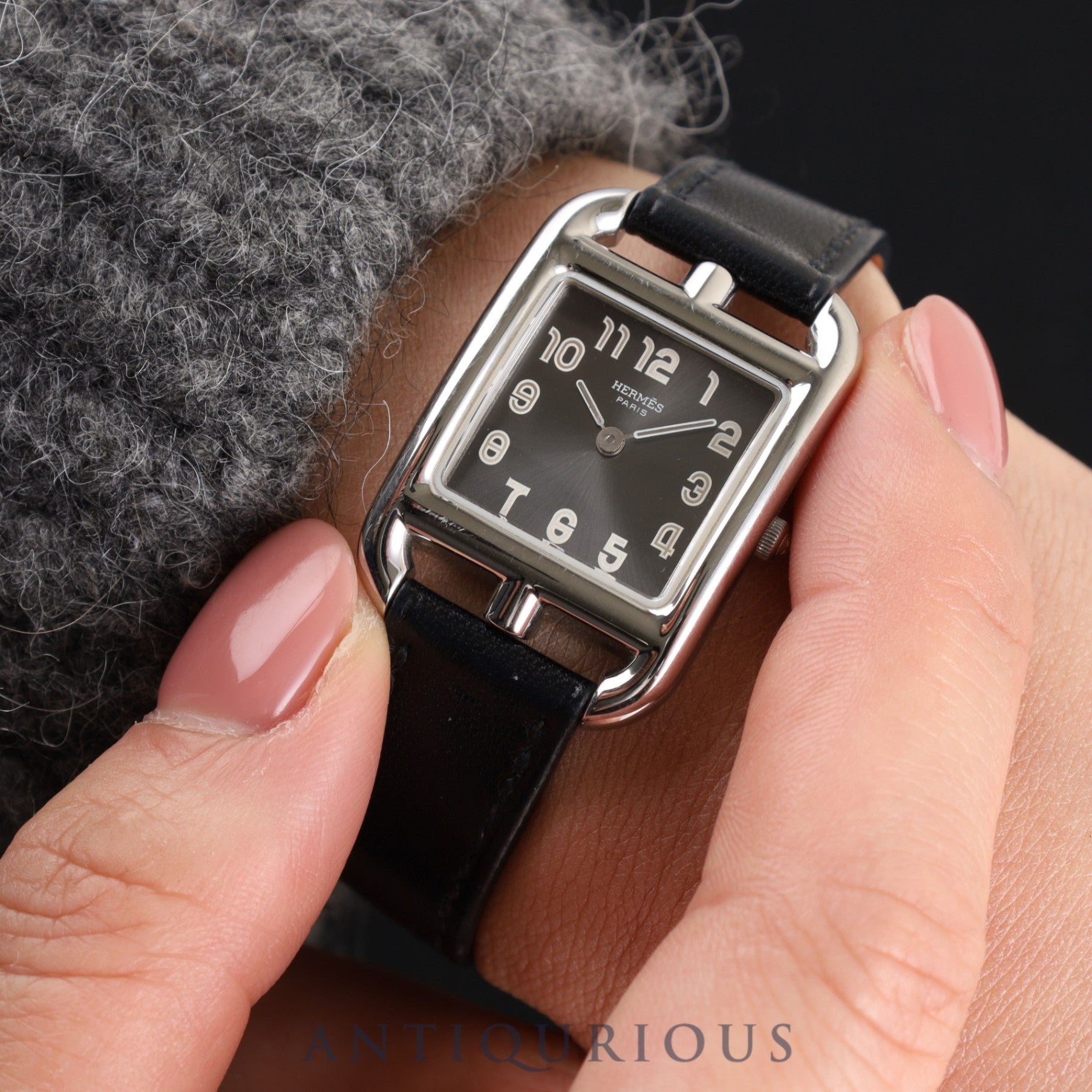 エルメス ケープコッド CC1.210 クォーツ Cal.976.001 SS 純正革ベルト