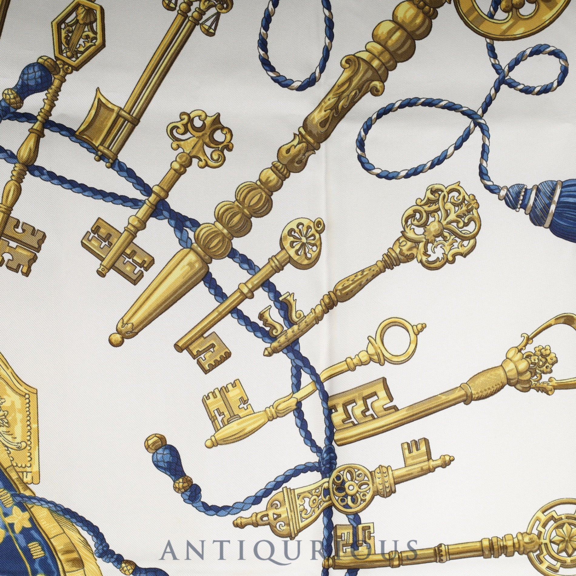 エルメス スカーフ カレ90 LES CLES 鍵 SILK100% | 東京銀座の