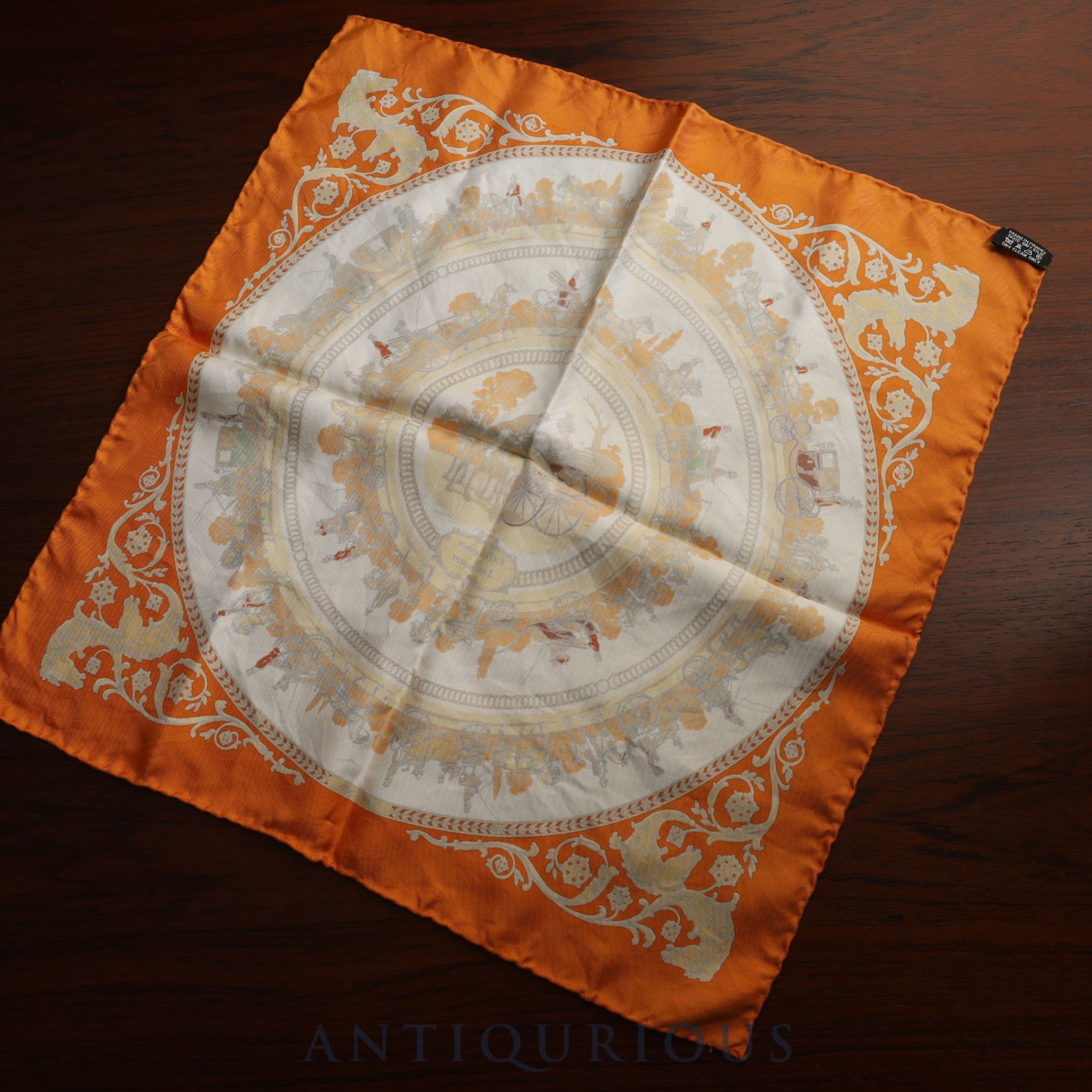 エルメス スカーフ カレ45 ロンシャンへの散歩 SILK100% | 東京銀座の