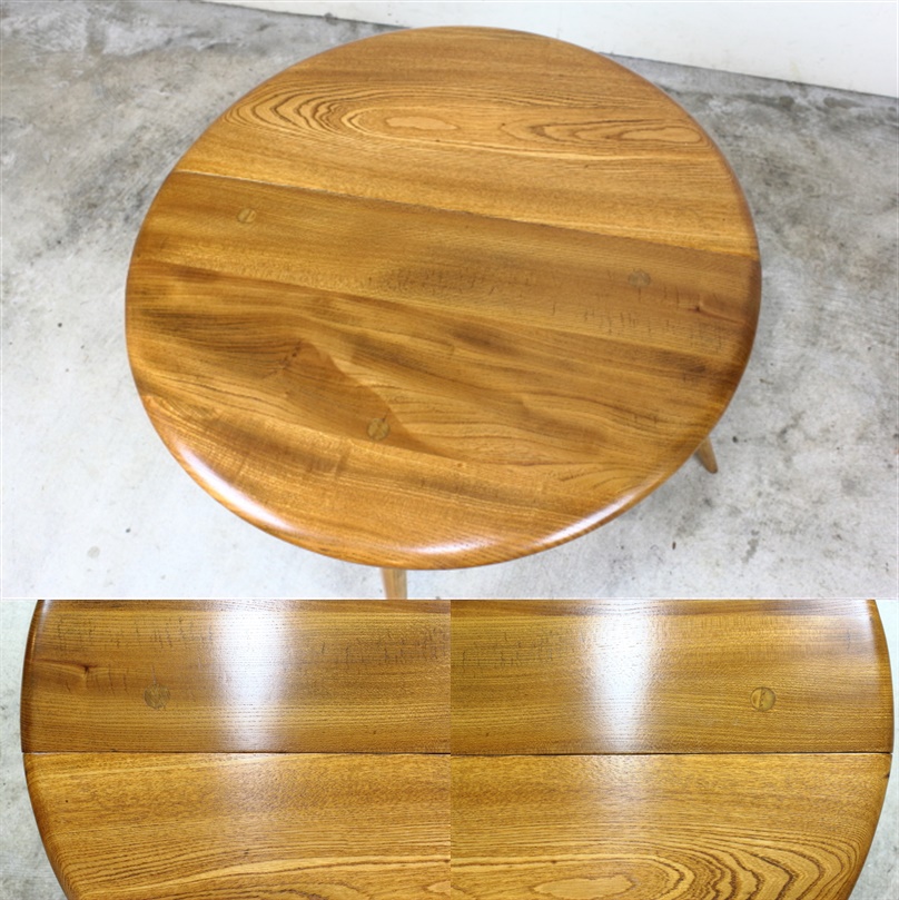 イギリス アーコール社 ercol コーヒーテーブル（ハーフムーンテーブル