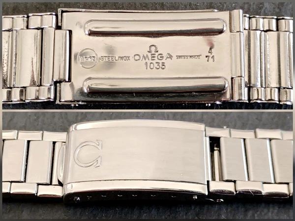 BR-1941| OMEGA オメガ SS3連セミエクステンションキャタピラブレス
