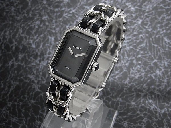 HA-6549| シャネル プルミエール ロック Mサイズ SS オクタゴンケース