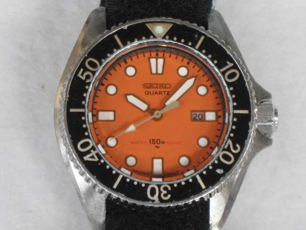 JA-0277| セイコー ダイバー 150M 2625-0010 クオーツ オレンジ文字盤