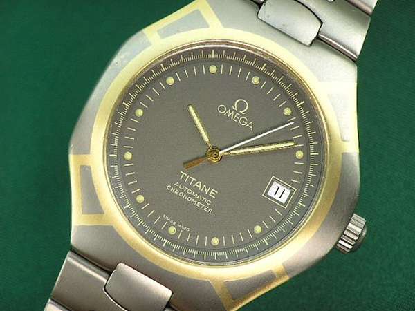 オメガ ポラリス 自動巻き クロノメーターチタン コンビ レア中のレア