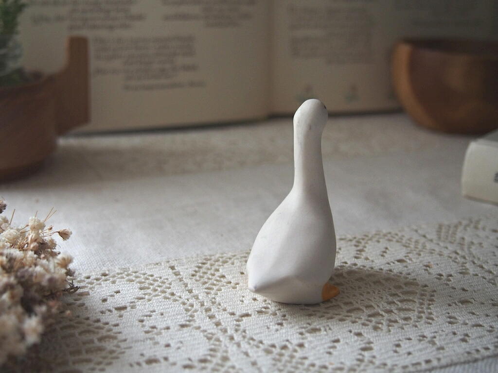 KAF Keramik 小さなガチョウの陶器オブジェ／Karl Arthur Fredriksson