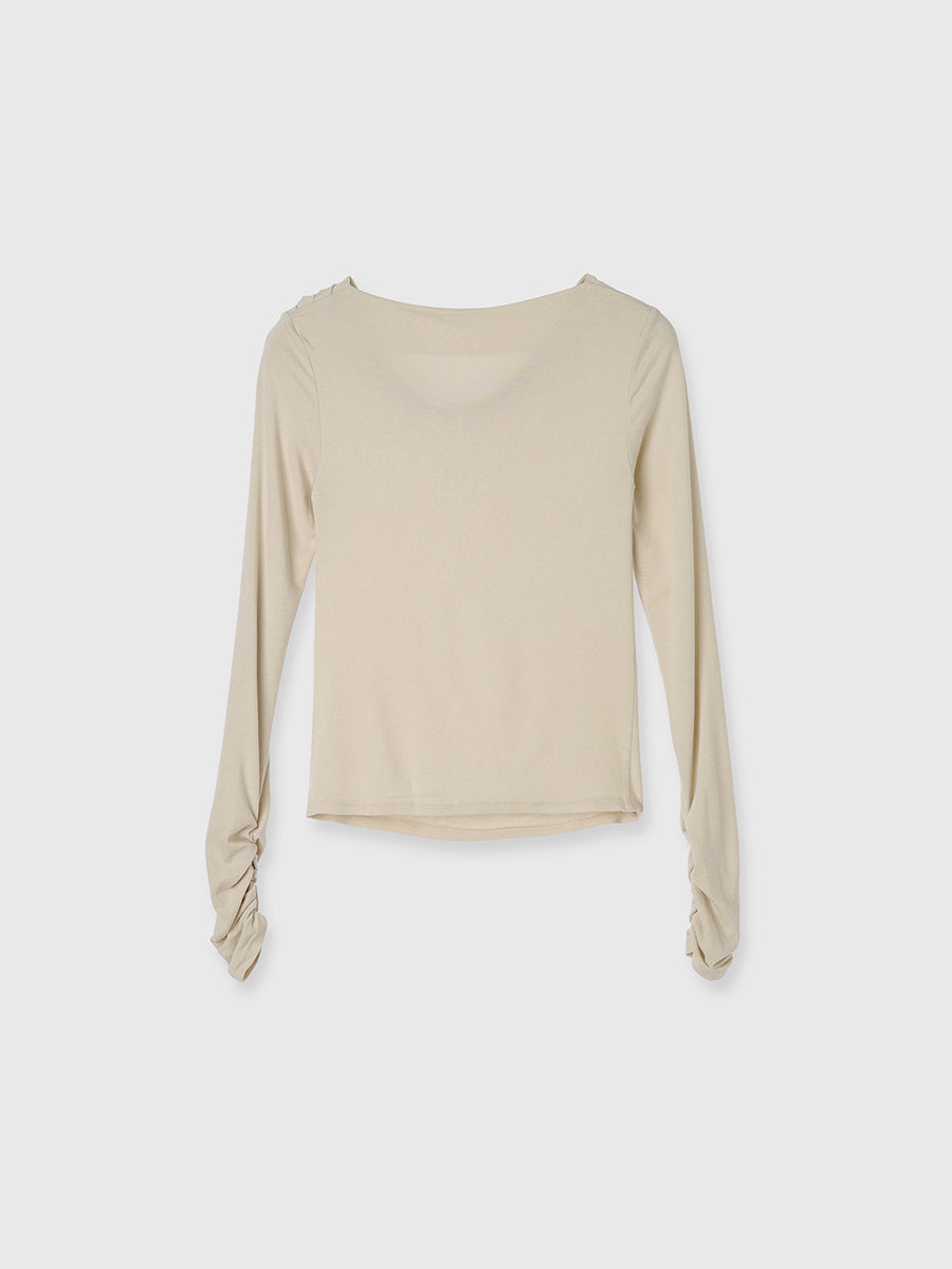 ギャザードレープカットトップス