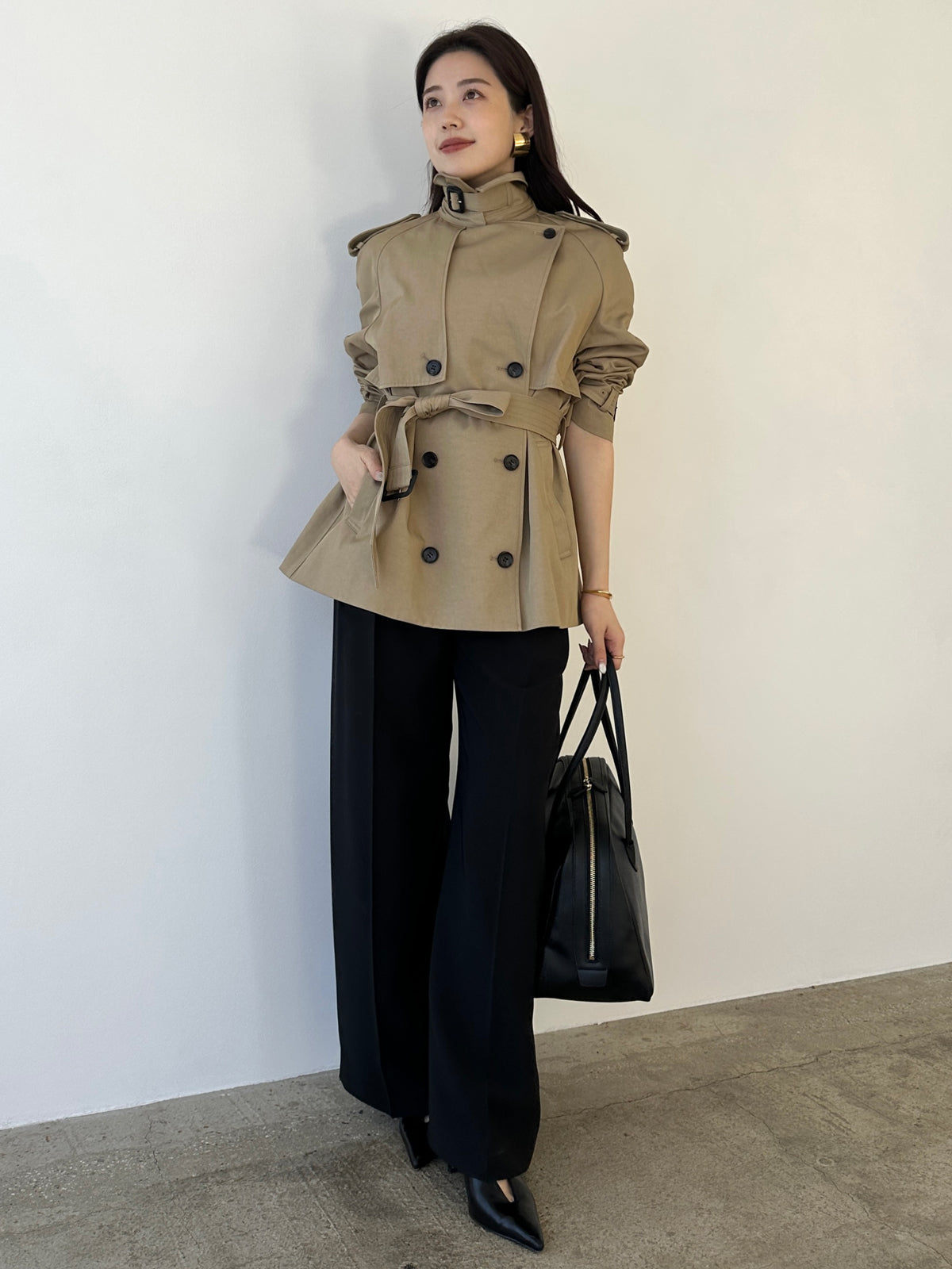 ハーフオーバートレンチコート