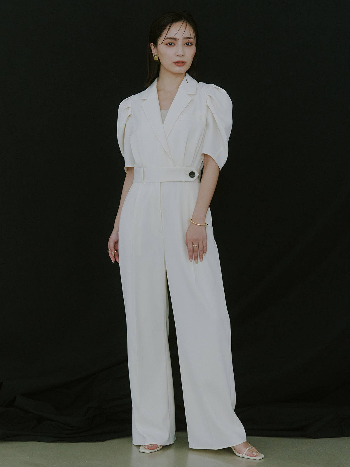 タックスリーブテーラードオールインワン