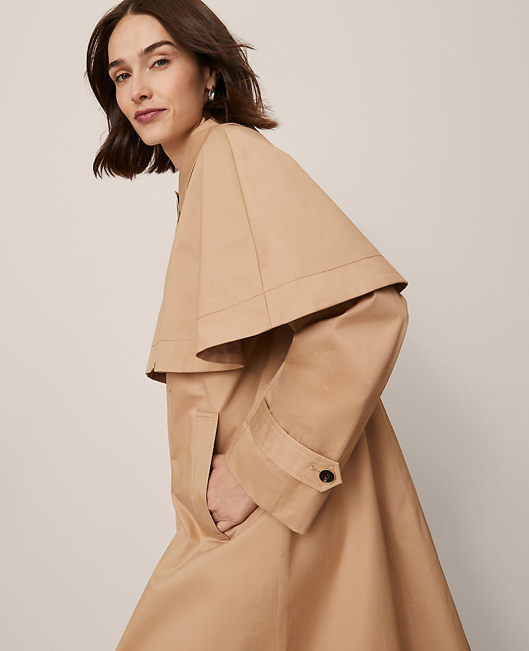 Removable Cape Trench Coat