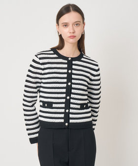 アイレットボーダー カーディガン|ANAYI OFFICIAL ONLINE STORE