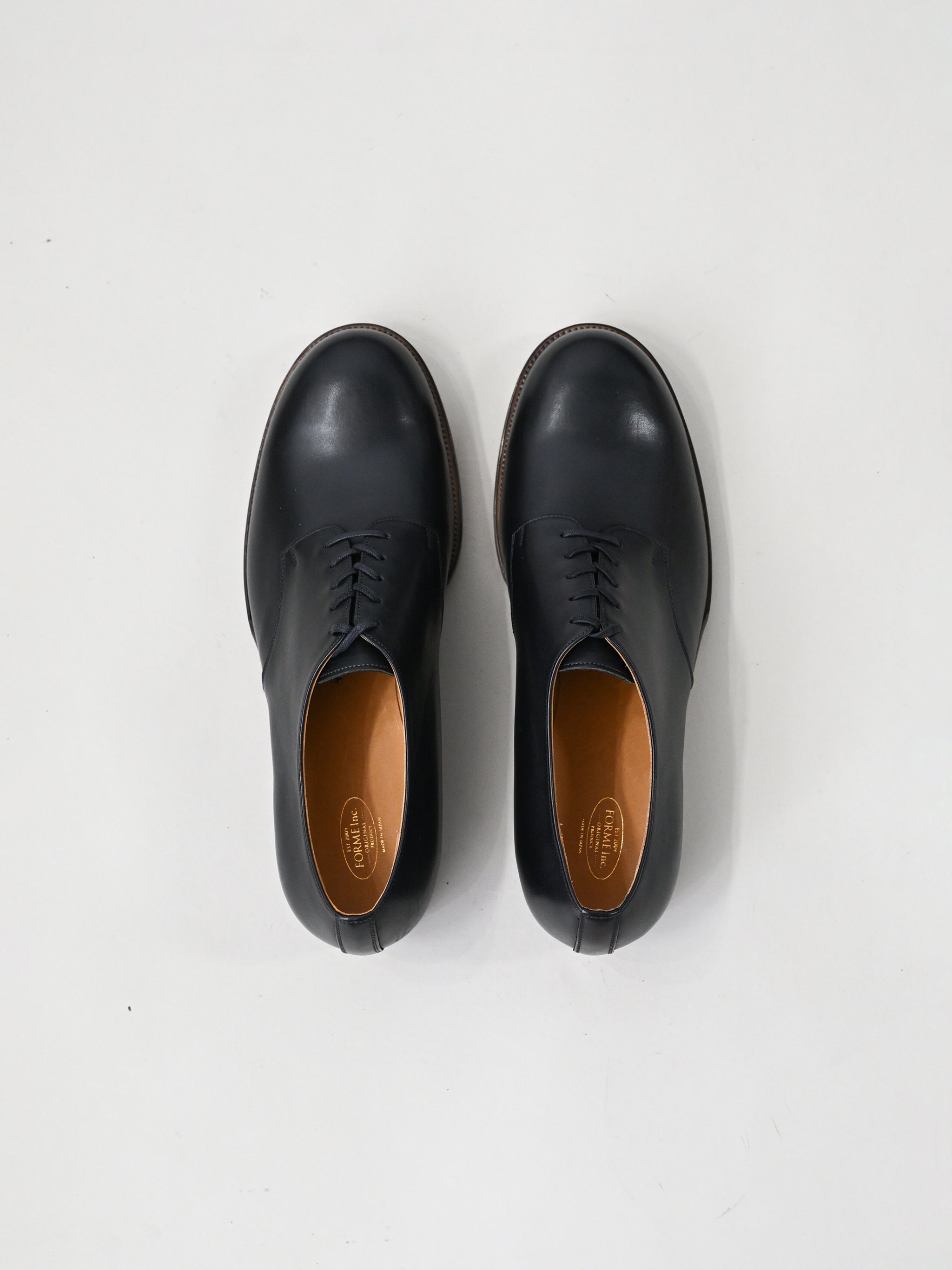 forme / fm-708 BLUCHER PLAIN TOE -BLACK – and father