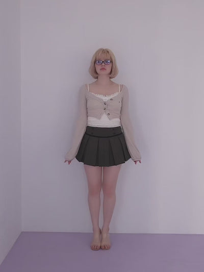 ANDMARY】Miu pleats skirt