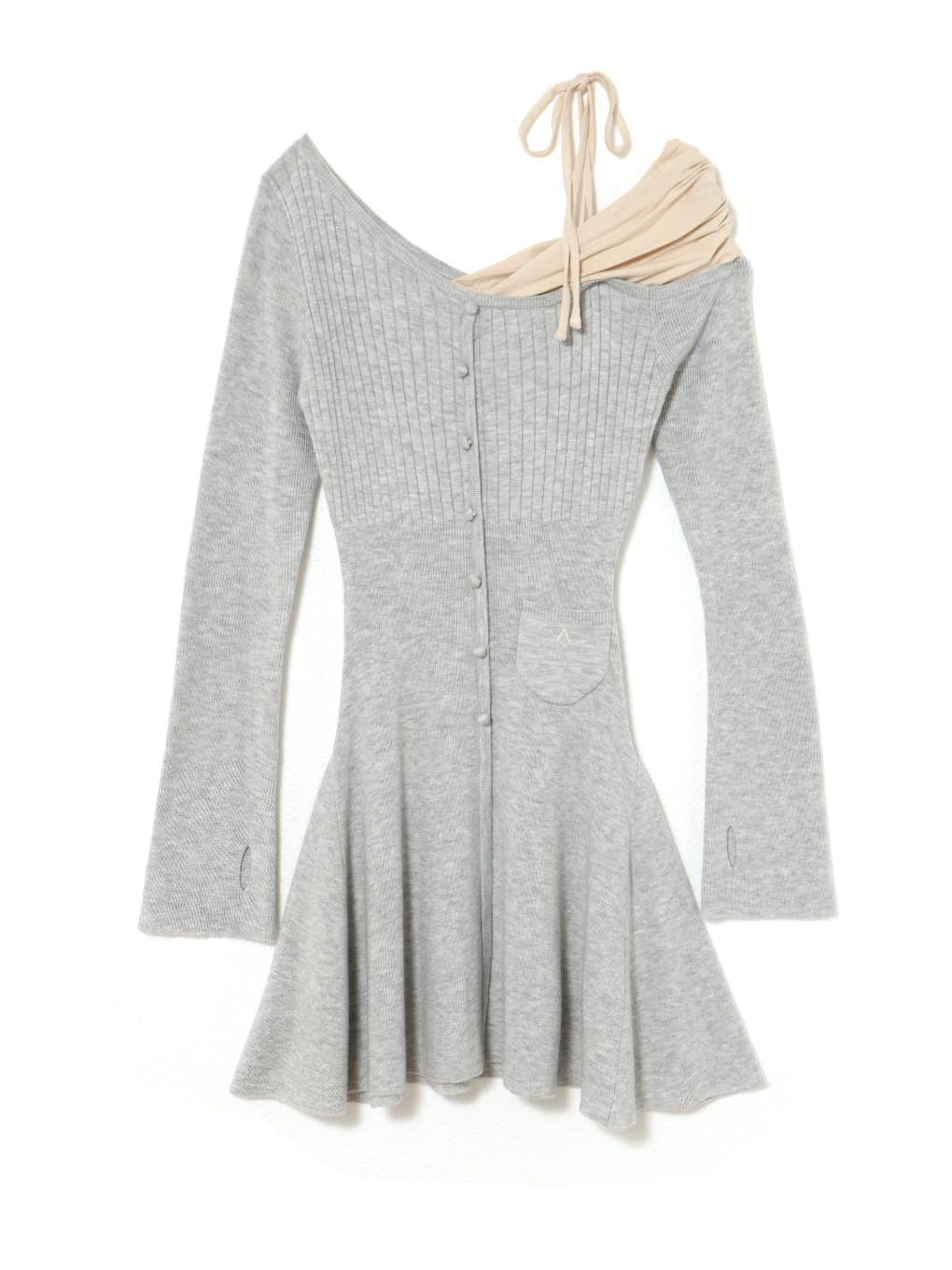 Helen knit flare mini dress