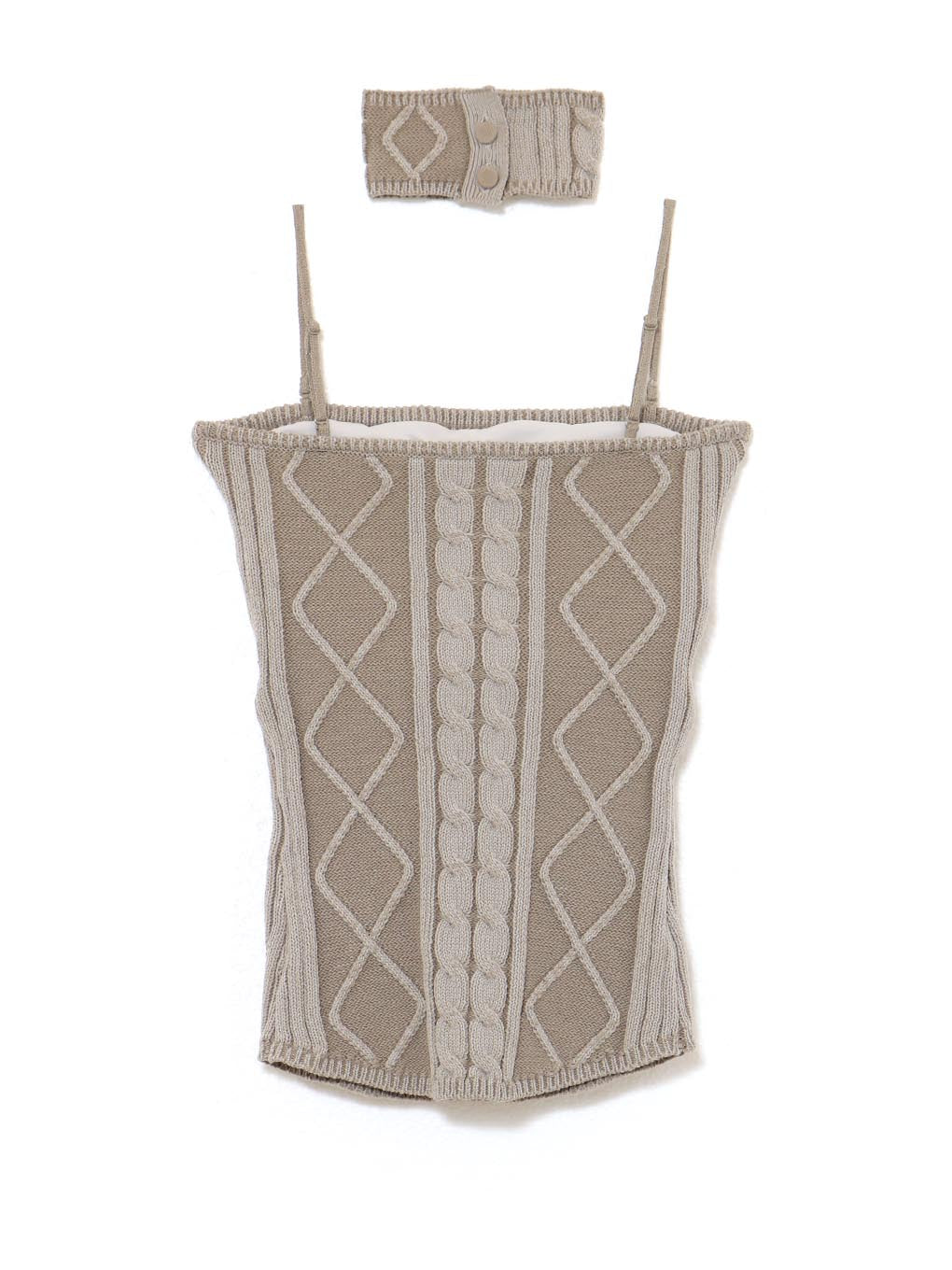 ANDMARY】Vera knit bare tops