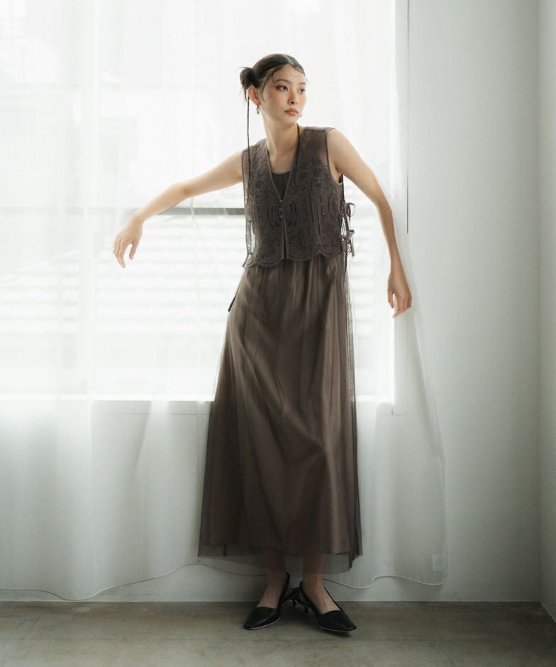 tulle layered dress | ANDRESD