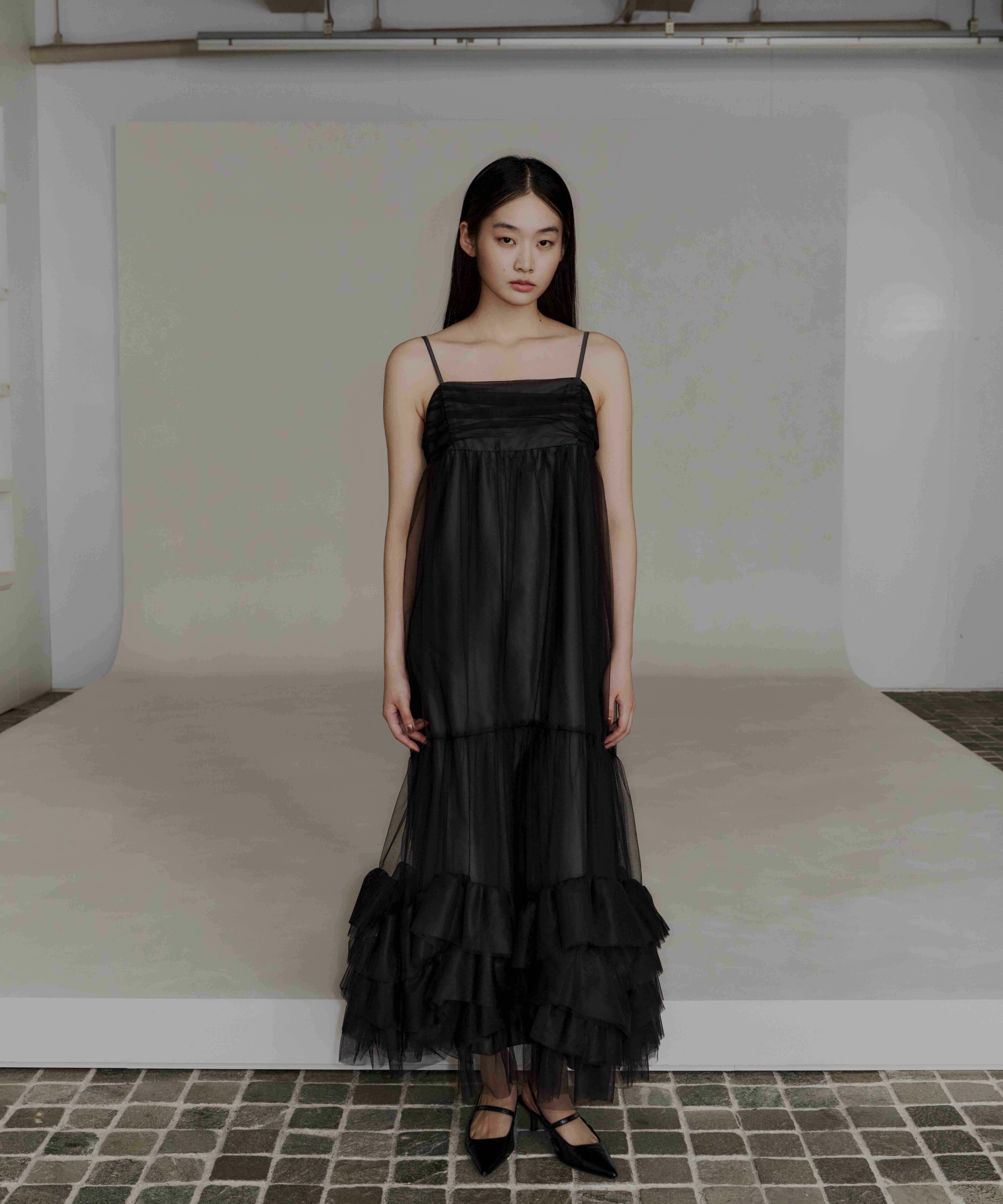 volume tulle jacket set dress | ANDRESD