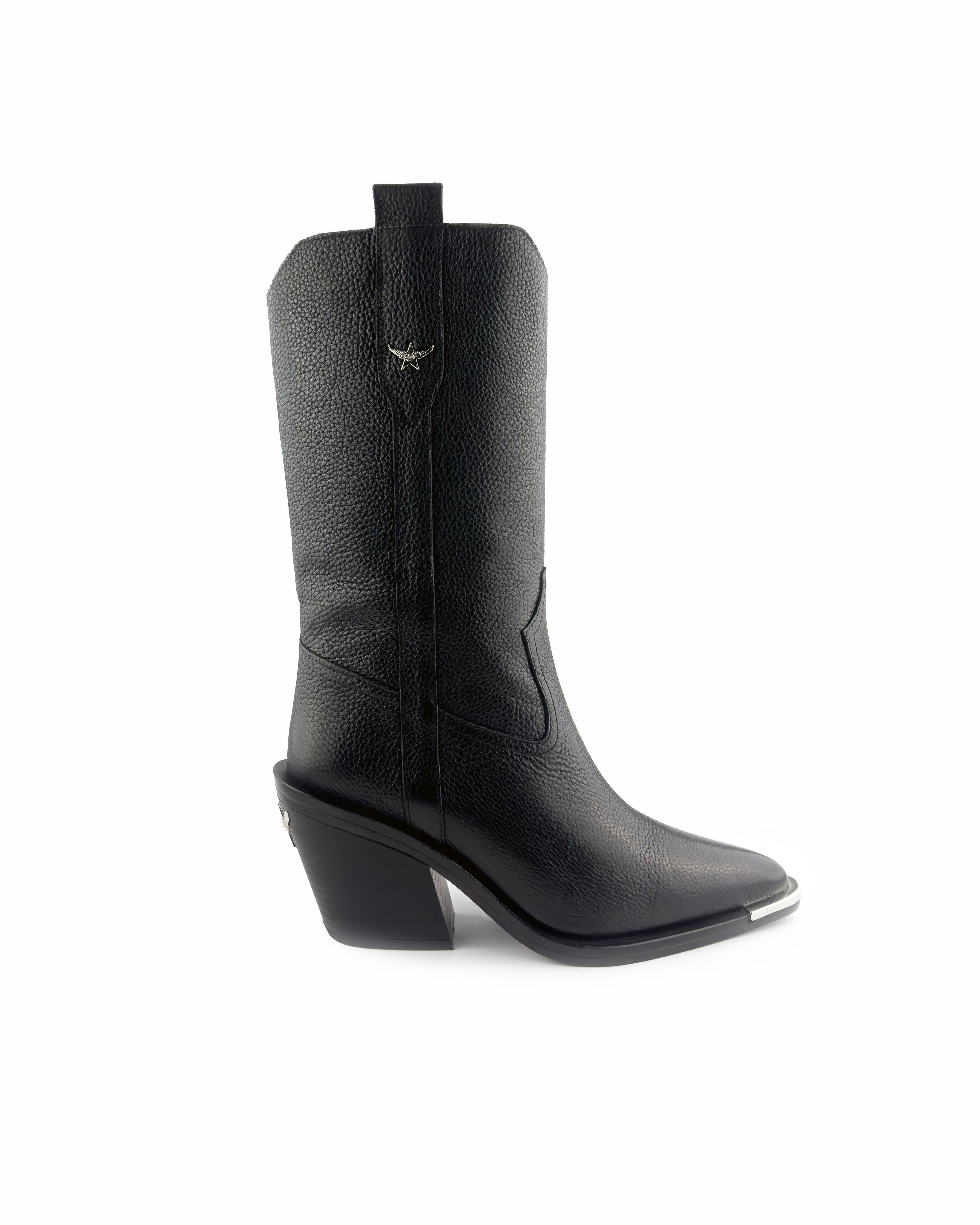 Nova Black Cowboy Boots | Asadlie