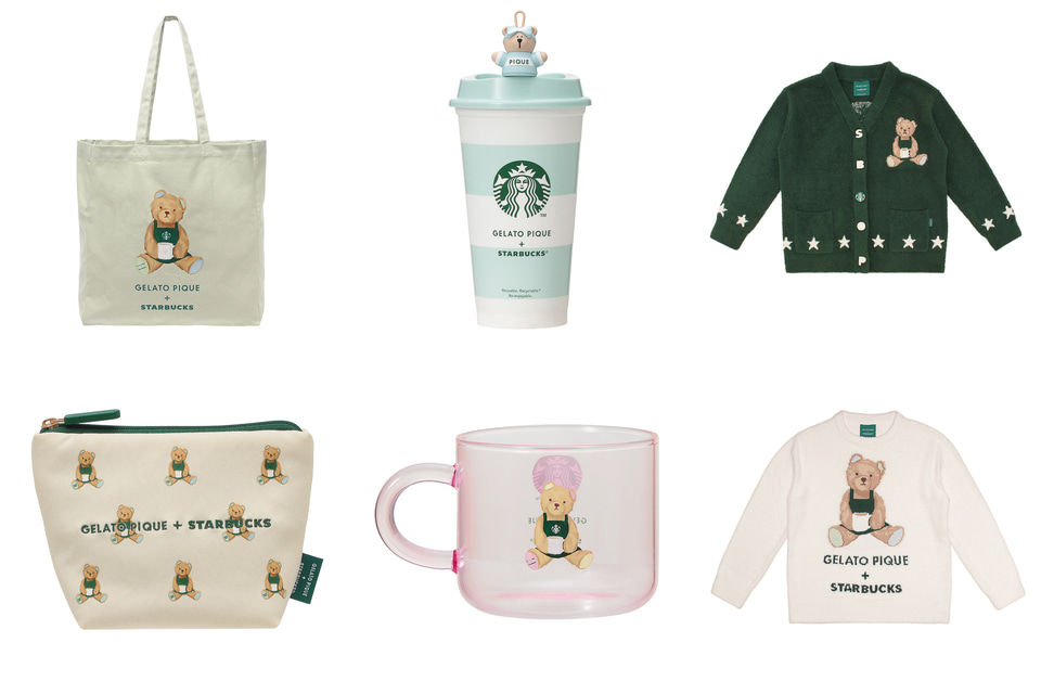 ♡まみ♡☆ジェラートピケ ジェラピケ スタバ マルチケース付き