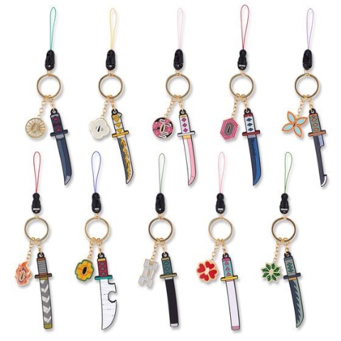 鬼滅の刃」より「日輪刀キーチェーン」が全10種類で登場！ 予約受付を