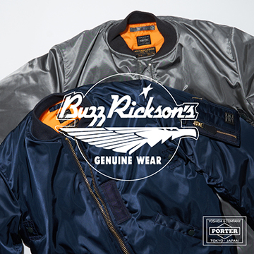 PORTER、MA-1とTANKER融合のフライトジャケット。Buzz Rickson'sと