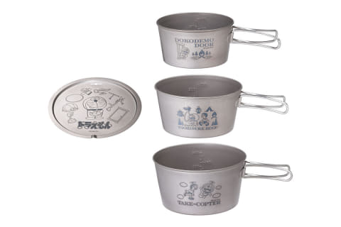 ドラえもん ベルモント チタンシェラカップ と リッド のセット