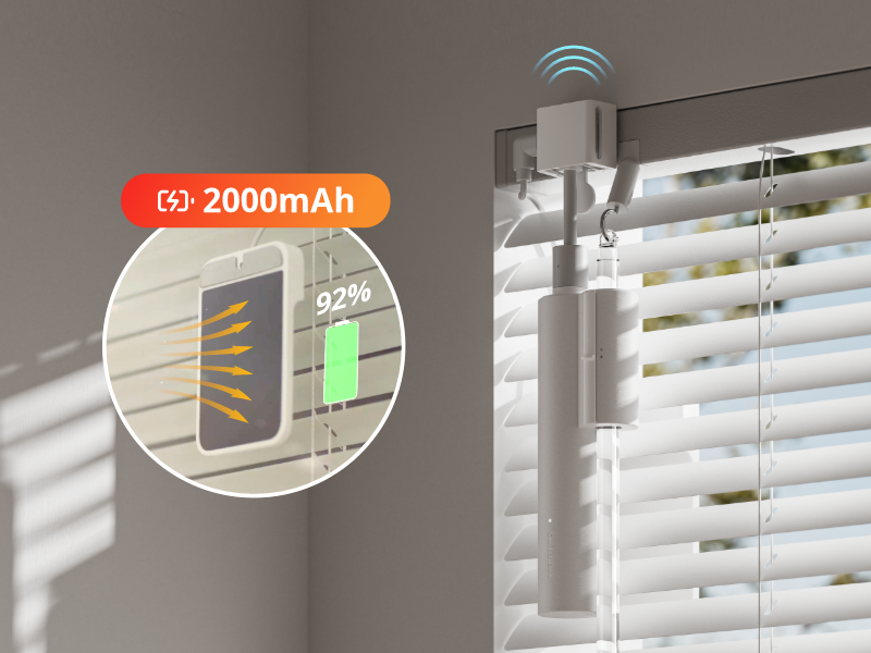 ブラインド開閉を6980円で自動化、「SwitchBotブラインドポール