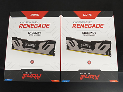 KingstonのDDR5メモリが複数入荷、LED付きの「FURY Renegade DDR5 RGB